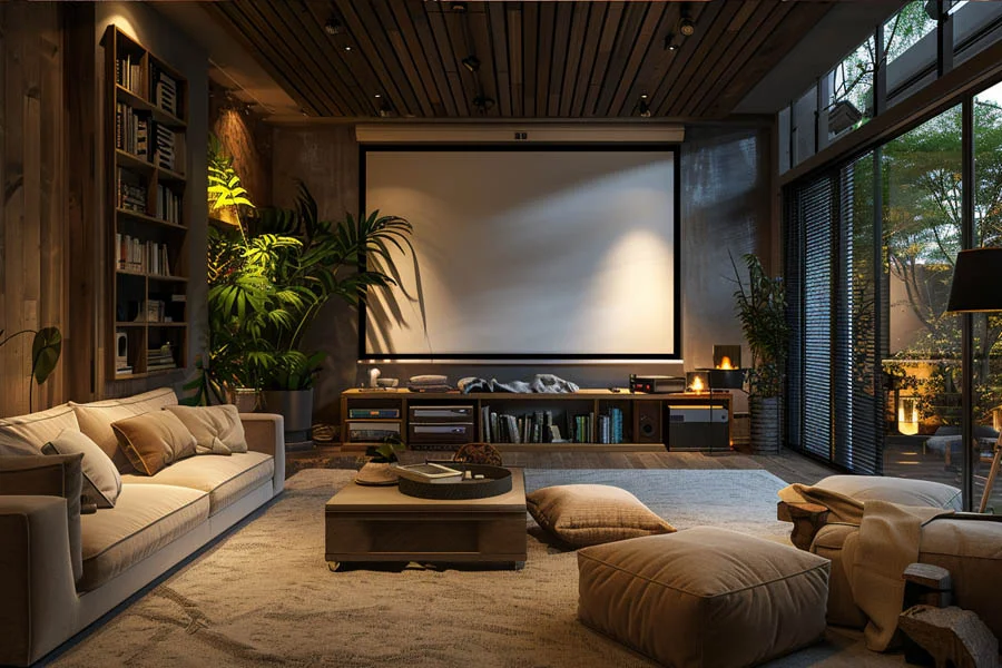 projector in apartment